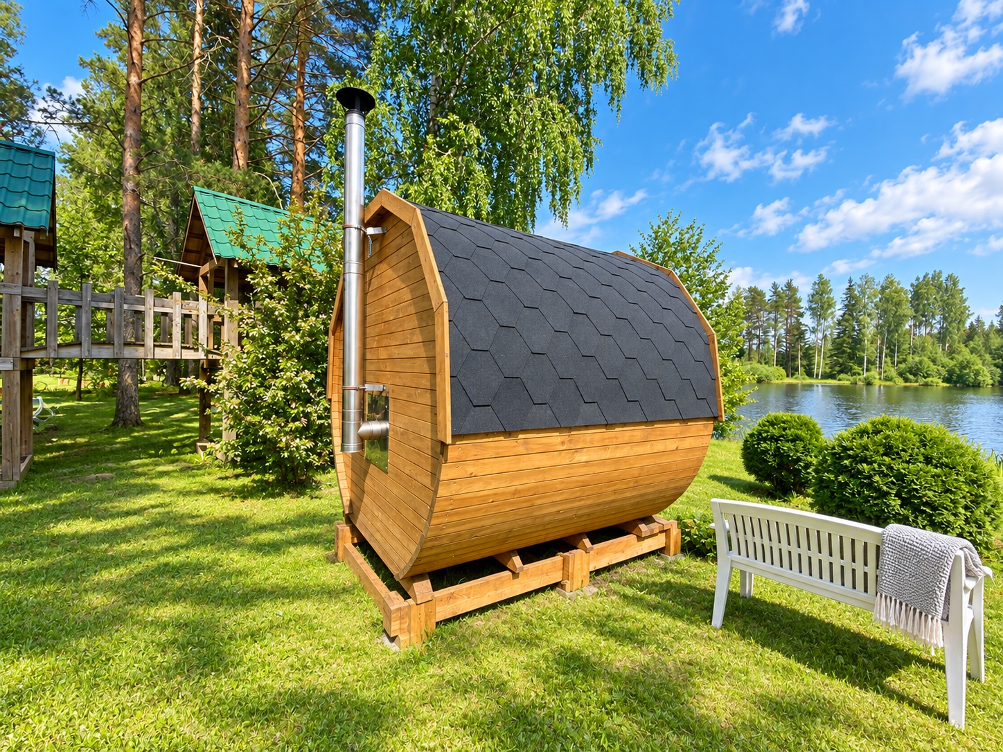 Barrel sauna
